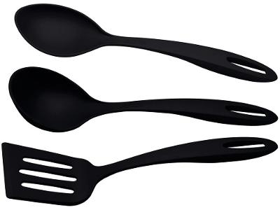 Conjunto de Utensílios de Nylon Tramontina Ability Preto 3 Peças