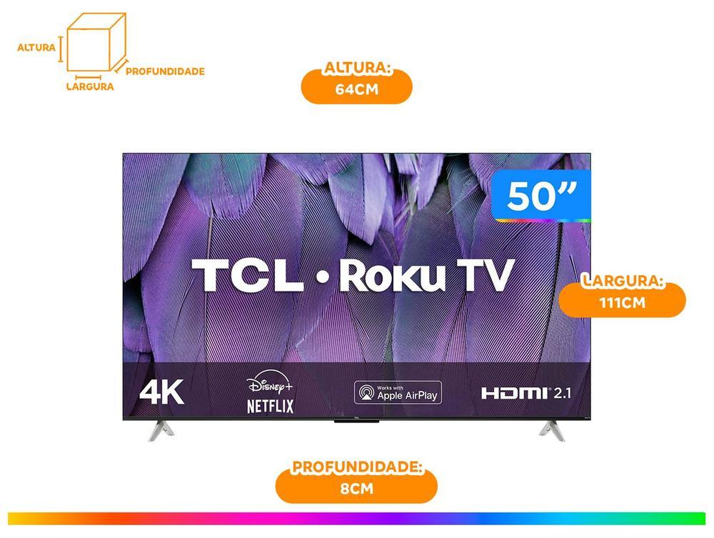 Smart TV 50” 4K LED TCL RP630 60Hz Wi-Fi - 6
