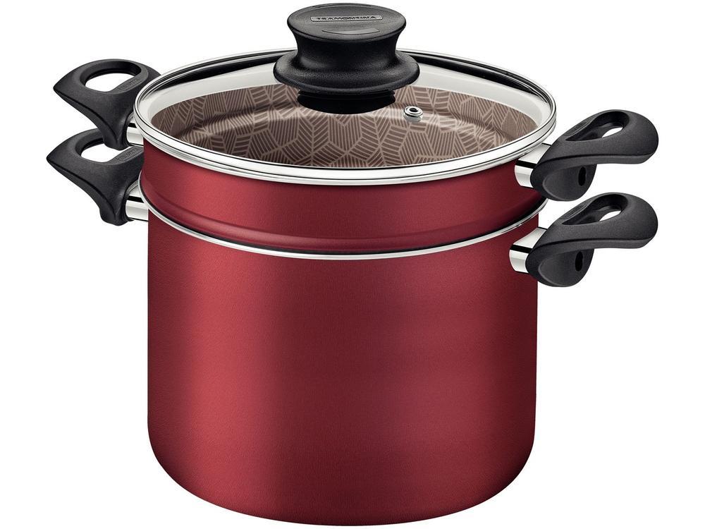 Cozi Vapore Tramontina de Alumínio 22cm Vermelha - 4