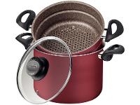 Cozi Vapore Tramontina de Alumínio 22cm Vermelha - 3