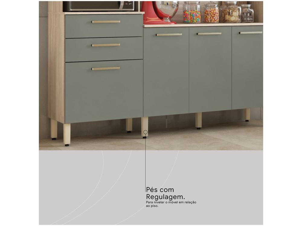 Armário de Cozinha Compacta Demóbile Select 2 Gavetas - 14