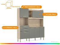 Armário de Cozinha Compacta Demóbile Select 2 Gavetas - 3