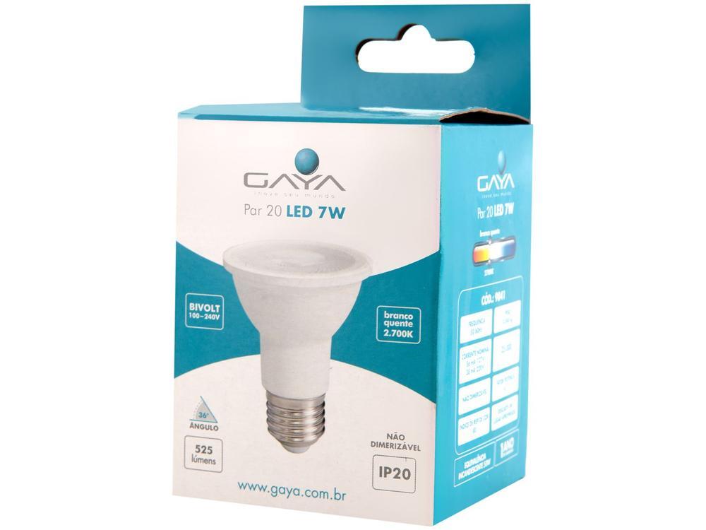 Lâmpada LED Dicróica E27 Gaya Amarela 7W - 7