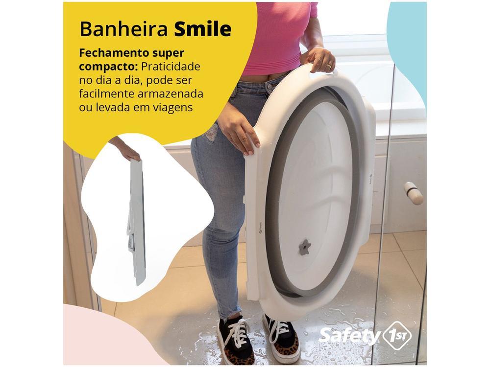 Banheira de Bebê Safety Smile Cinza 35L - 3