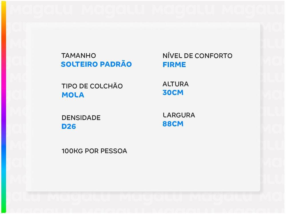 Colchão Solteiro Ortobom de Mola 30x88x188cm - 3