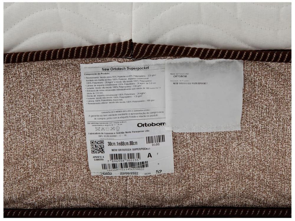 Colchão Solteiro Ortobom de Mola 30x88x188cm - 8