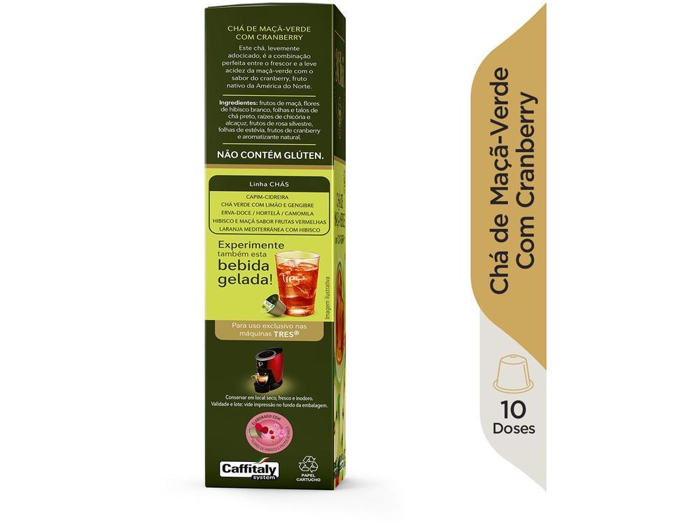 Cápsula TRES Maçã-Verde com Cranberry 3Chá - 3