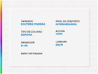 Colchão Solteiro Prorelax de Espuma D-20 12x88x188cm Violeta - 3