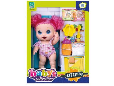 Boneca Babys Collection Papinha Kitchen Sachê