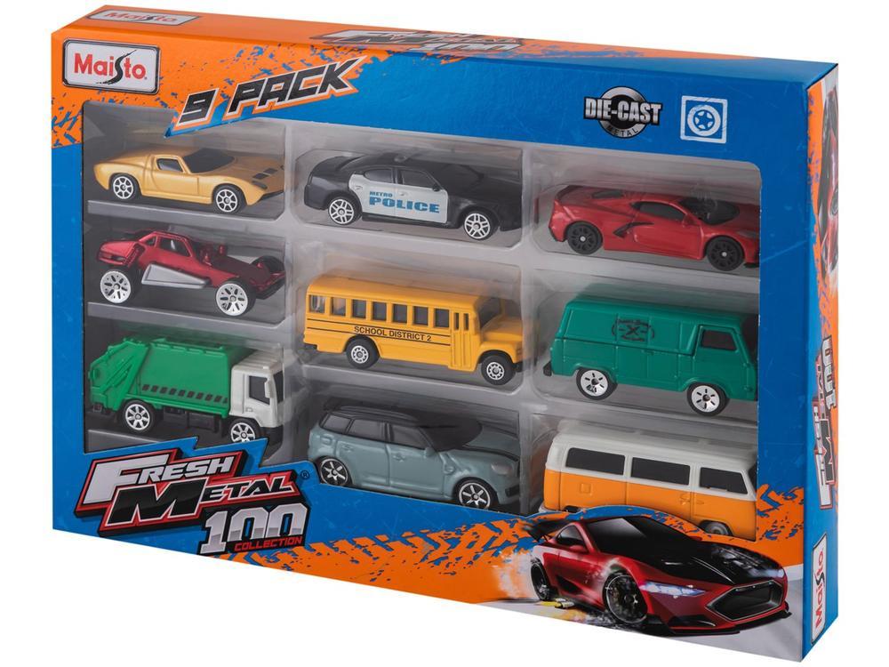 Kit Carrinhos 100 Collection Fresh Metal Maisto - 1