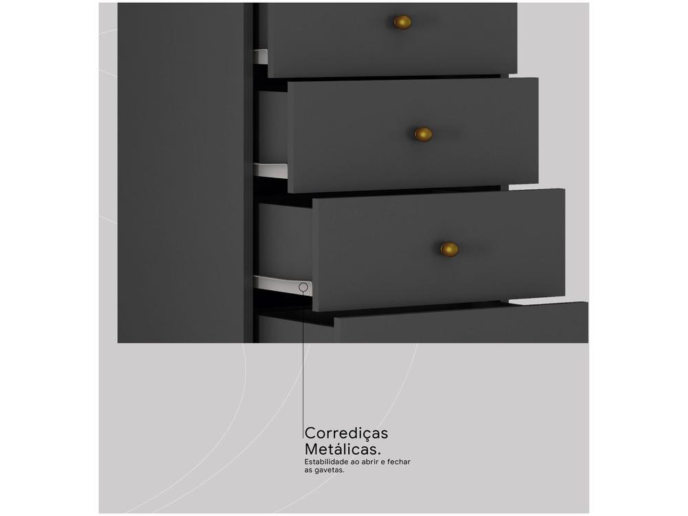 Gaveteiro para Escritório com Rodízios 4 Gavetas - 6