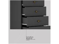 Gaveteiro para Escritório com Rodízios 4 Gavetas - 6