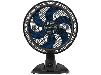 Ventilador de Mesa Arno Xtreme Force Breeze VB40 40cm 6 Pás 3 Velocidades Preto e Azul