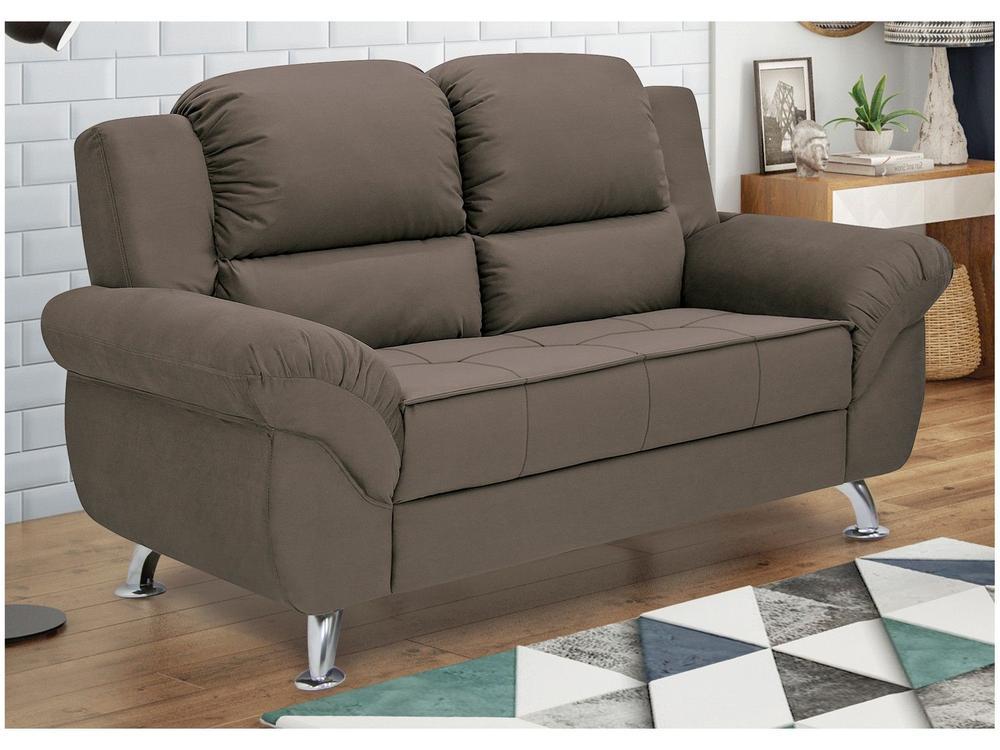 Sofá 2 Lugares Suede Marselha Linoforte - 4