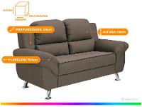 Sofá 2 Lugares Suede Marselha Linoforte - 3