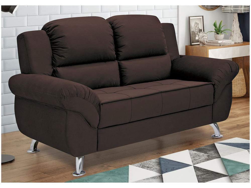 Sofá 2 Lugares Suede Marselha Linoforte - 4