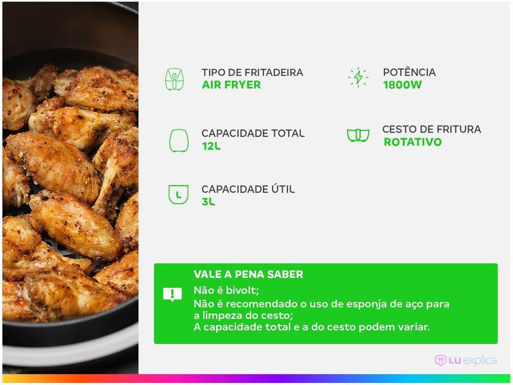 Air Fryer Oster Oven Preta com Forno 12L - 2