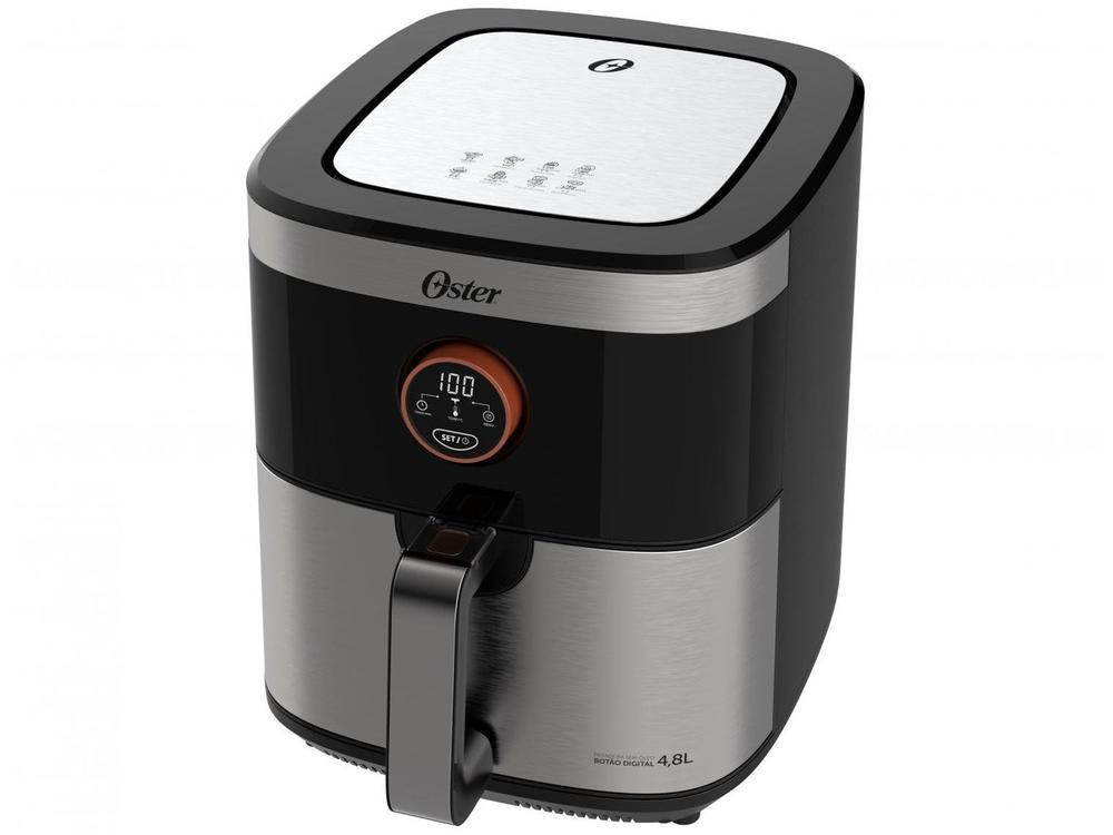Air Fryer Oster Black Inox com Timer 4,8L - 8