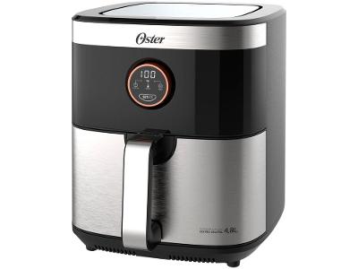 Air Fryer Oster Black Inox com Timer 4,8L