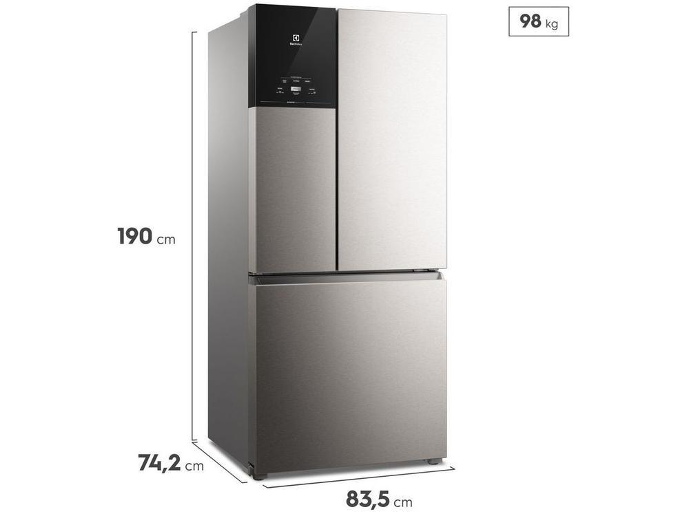 Geladeira/Refrigerador Electrolux Frost Free AutoSense 3 Portas Inox Look 590L Multidoor Efficient - 2