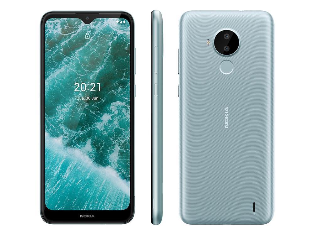 Smartphone Nokia C30 64GB Branco 4G Octa-Core 2GB RAM 6,82” Câm. Dupla + Selfie 5MP Dual Chip - 1