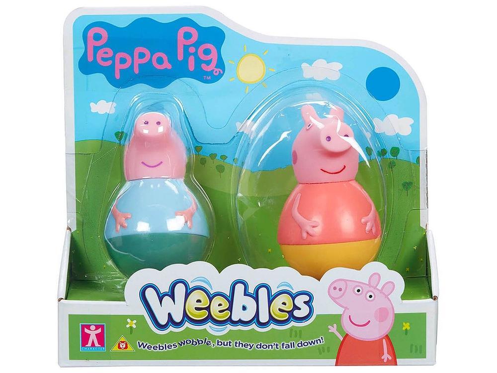 Boneco Peppa Pig Weebles 7cm 2 Unidades - 8