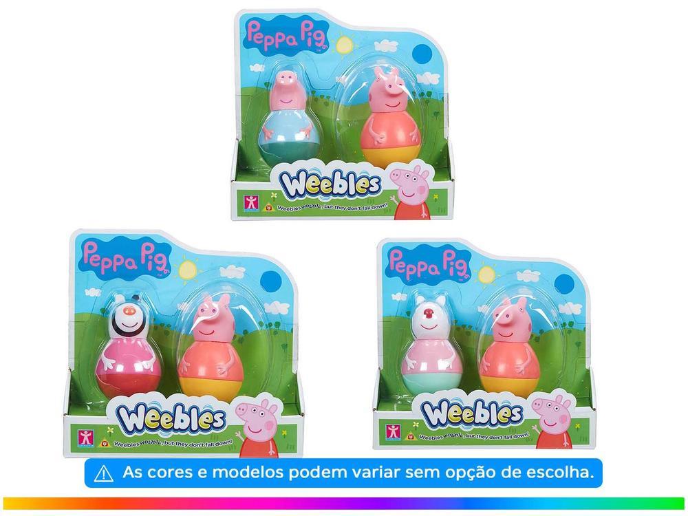 Boneco Peppa Pig Weebles 7cm 2 Unidades - 9