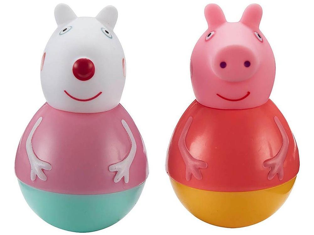 Boneco Peppa Pig Weebles 7cm 2 Unidades - 7