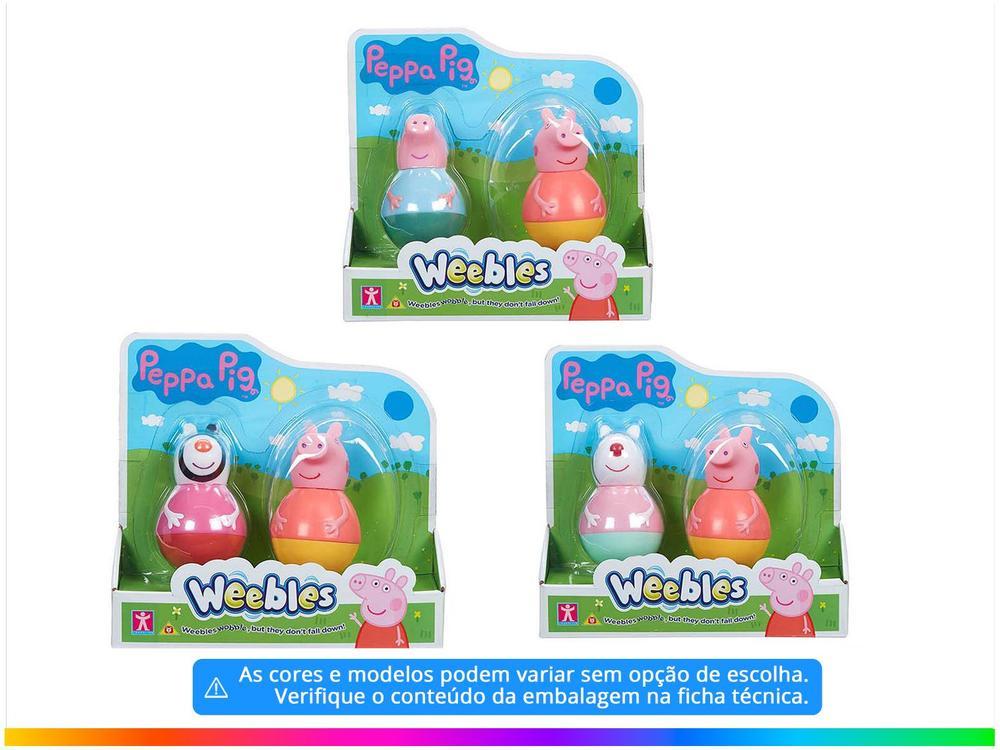 Boneco Peppa Pig Weebles 7cm 2 Unidades - 2