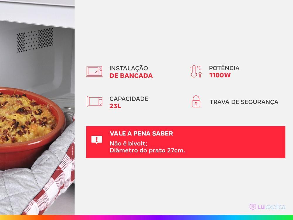 Micro-ondas Electrolux 23L Preto Efficient - 2