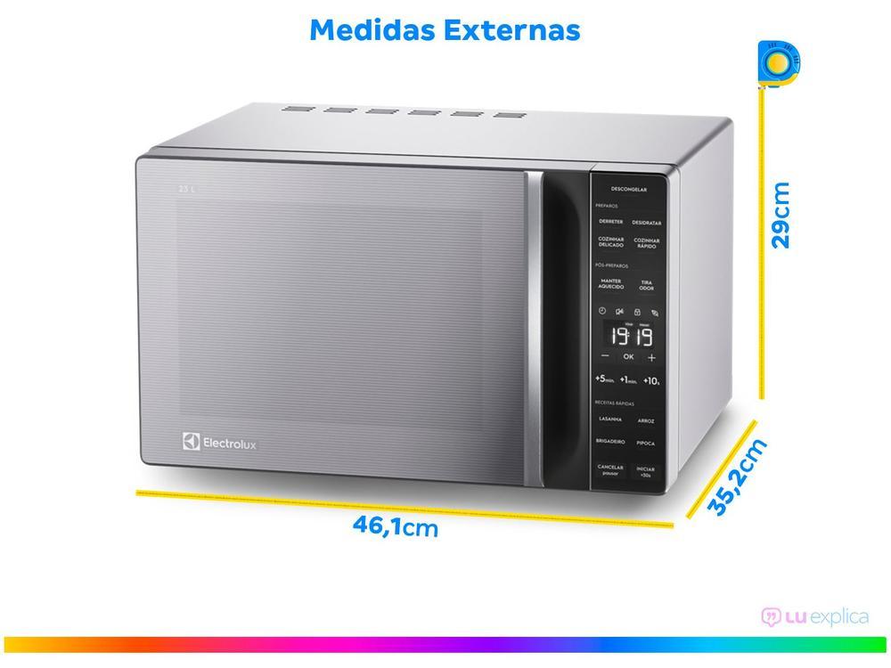 Micro-ondas Electrolux 23L Prata Efficient ME23S - 9