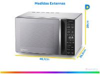 Micro-ondas Electrolux 23L Prata Efficient ME23S - 9