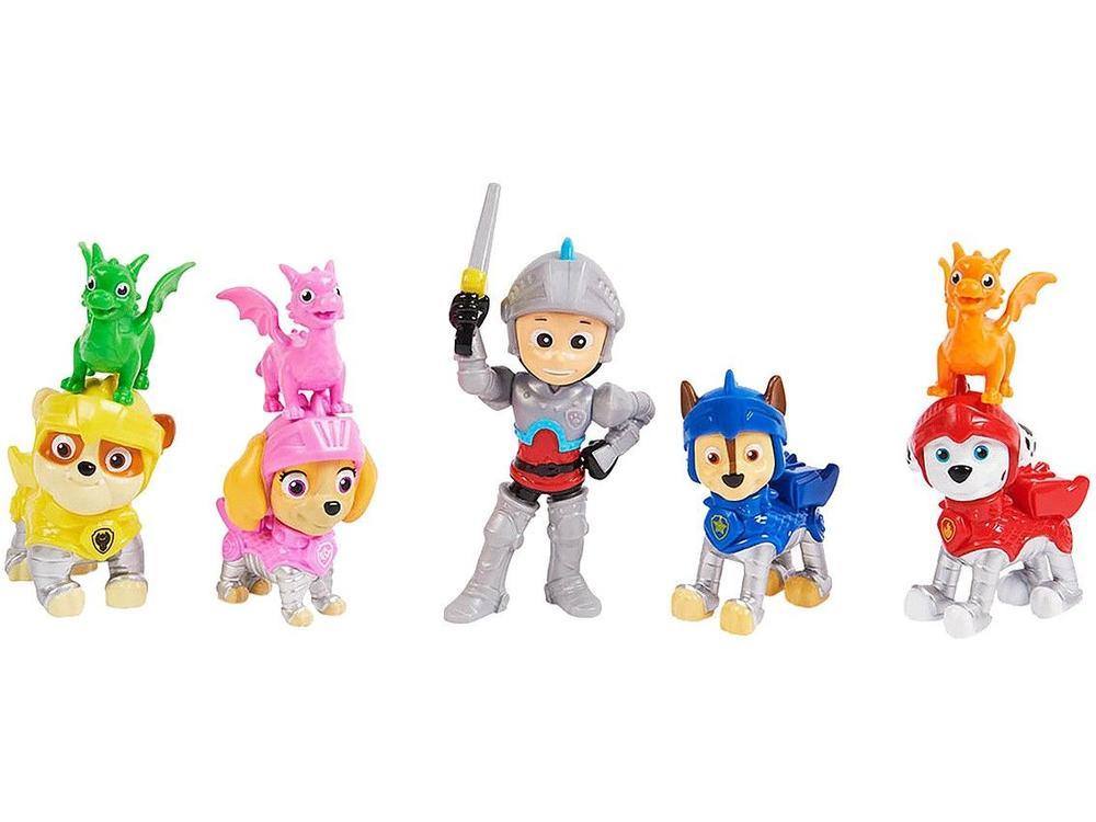 Mini Figura Patrulha Canina Cavaleiros de Resgate - 1