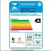 Lavadora de Roupas Consul 9kg 16 Programas de Lavagem Branca CWB09 - 9