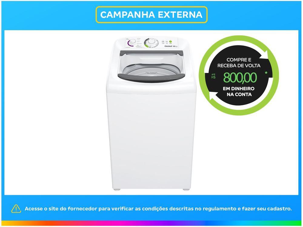 Lavadora de Roupas Consul 12kg 16 Programas de Lavagem Branca CWH12 - 11