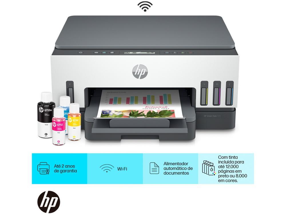 Impressora Multifuncional HP Smart Tank 724 Wi-Fi - 11