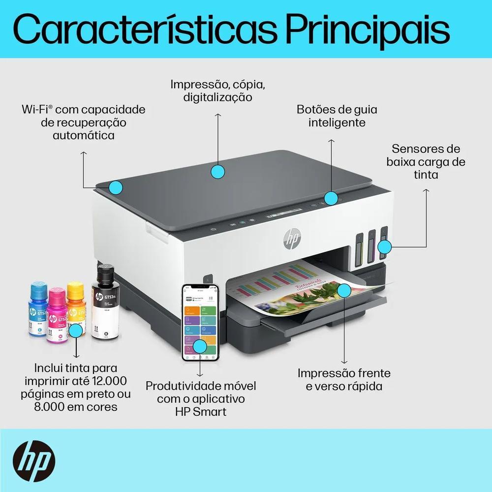 Impressora Multifuncional HP Smart Tank 724 Wi-Fi - 5