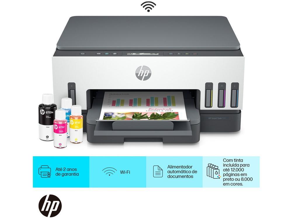 Impressora Multifuncional HP Smart Tank 724 Wi-Fi - 2