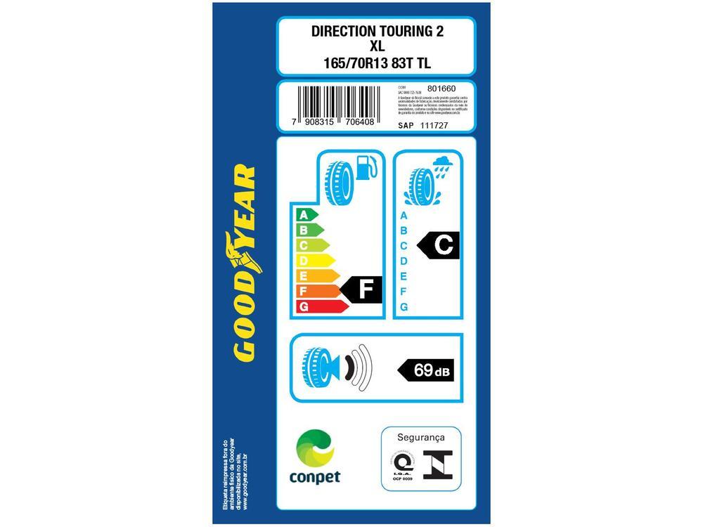 Pneu Aro 13” 165/70R13 Goodyear 83T Touring Direction 2 - 6