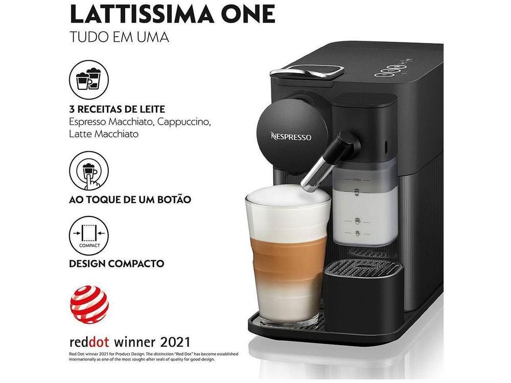 Cafeteira Espresso Nespresso Lattissima One Preto - 14