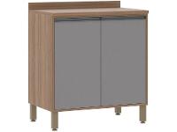 Armário de Cozinha Completa Luciane Parma com Balcão para Pia 8 Portas - 6