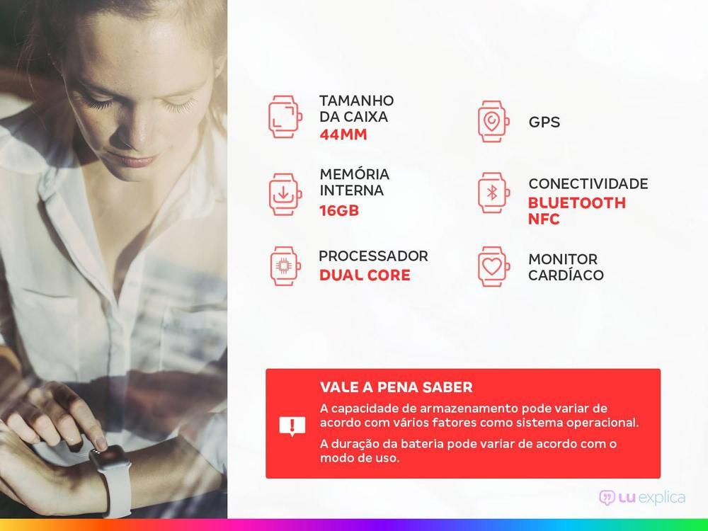 Smartwatch Samsung Galaxy Watch5 BT 44mm Prata 16GB Bluetooth - 2