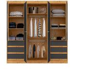 Guarda-roupa Casal com Espelho 4 Portas 6 Gavetas Araplac Sofia - 6