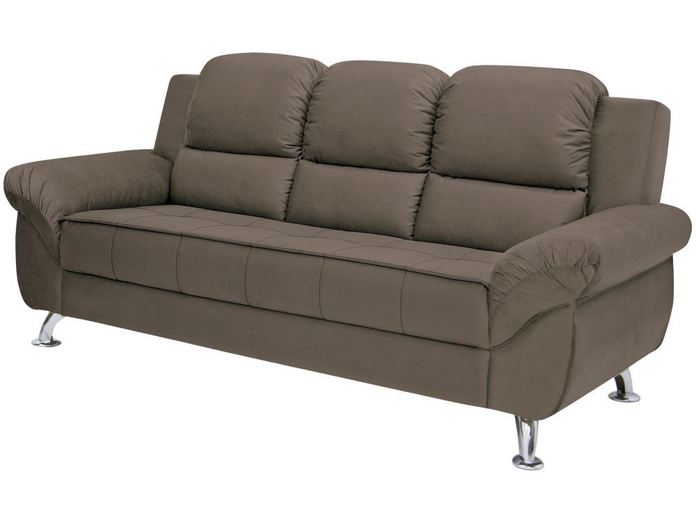 Sofá 3 Lugares Suede Marselha Linoforte - 1