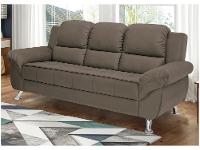 Sofá 3 Lugares Suede Marselha Linoforte