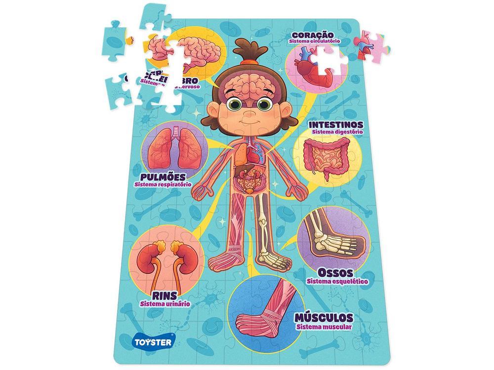 Quebra-cabeça 100 Peças Por Dentro do Corpo Humano - 9