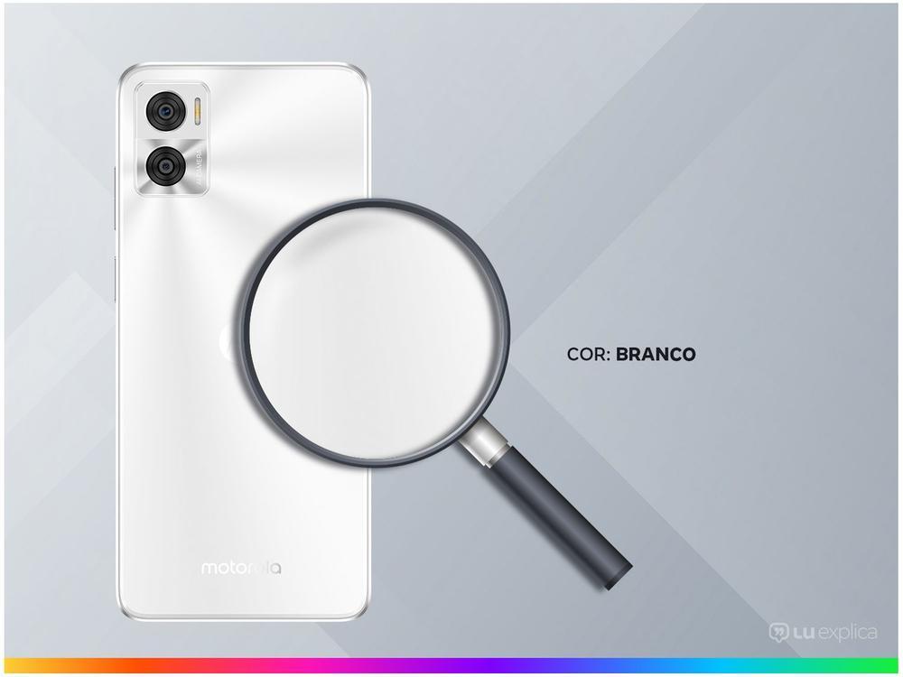 Smartphone Motorola Moto E22 32GB Branco 4G 2GB RAM 6,5” Câm. Dupla + Selfie 5MP Dual Chip - 3
