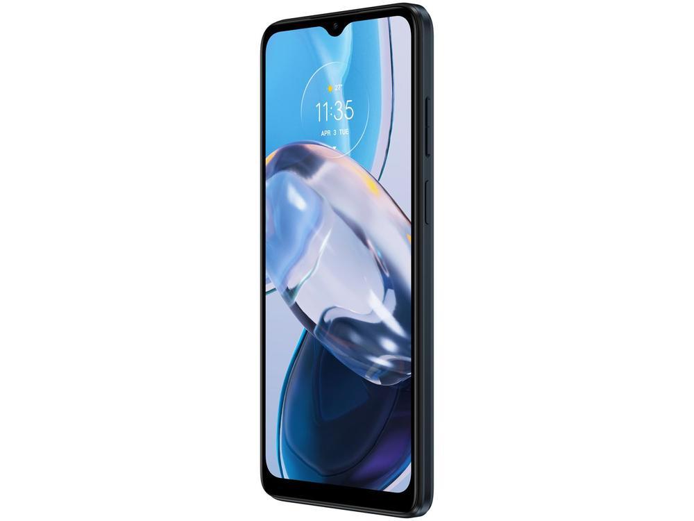 Smartphone Motorola Moto E22 64GB Preto 4G 4GB RAM 6,5” Câm. Dupla + Selfie 5MP Dual Chip - 5