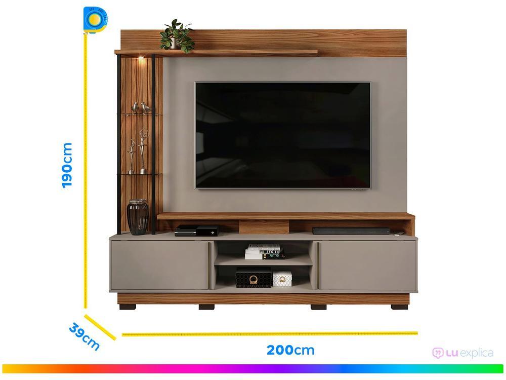 Painel para TV até 70” DJ Móveis Martino 4 Prateleiras - 3