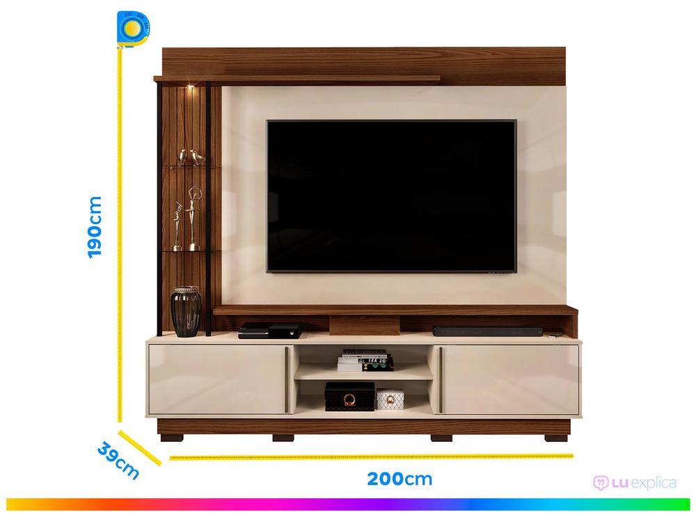 Painel para TV até 70” DJ Móveis Martino 4 Prateleiras - 3